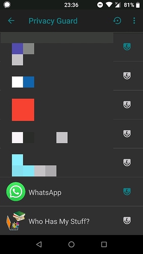 WhatsApp with Privacy Guard enabled