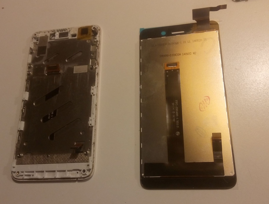 yellowish lcd screen free sample