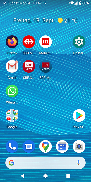 After Android 10 update: Notification symbols on the status bar only