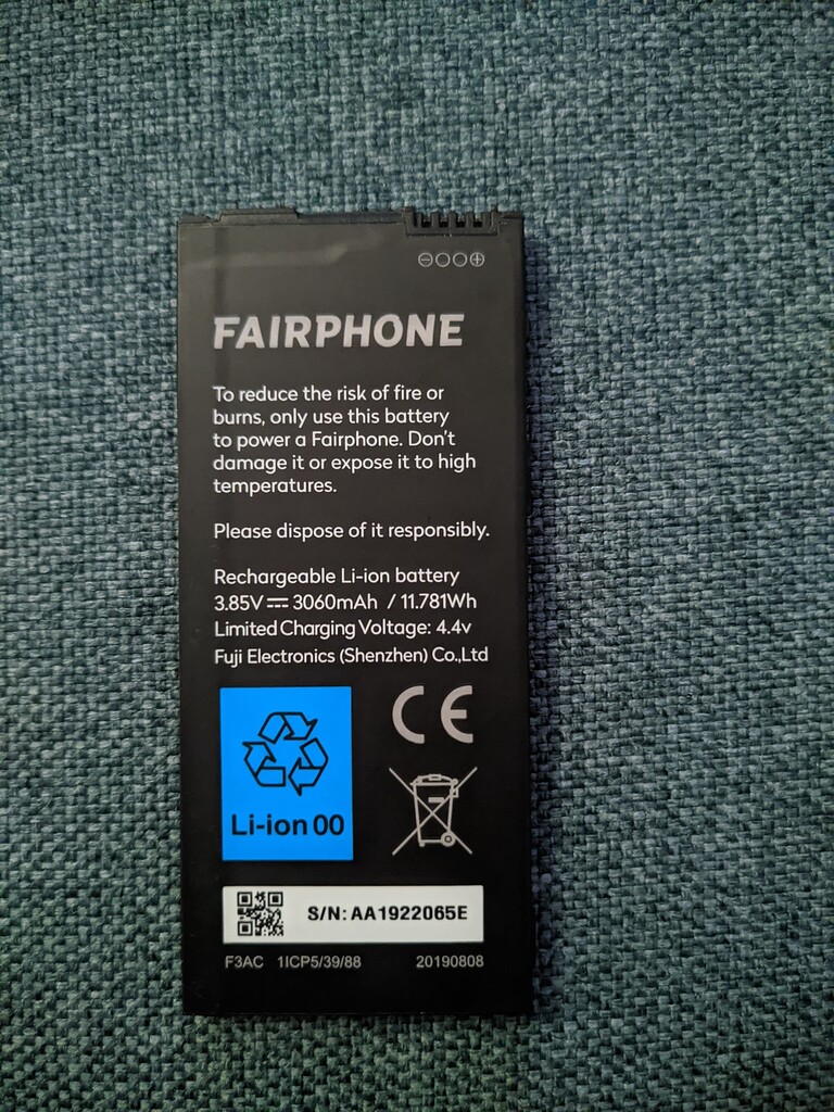 Batteria TECHTEK 2900mAh Per Fairphone 3 E 3+ – Sostituisce F3AC1