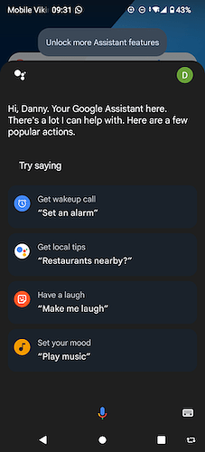 SPAM4 > Google Assistent comes up, even when I put the FP on "Do Not Disturb"!!! 252x555px