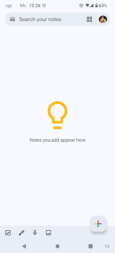 1. Notes you add appear here… none displayed