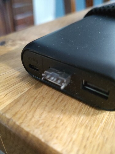 USB connector stuck in portable charger