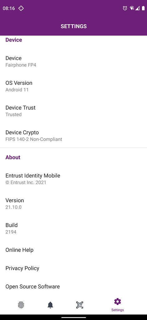 FIPS 140-2 (security) support missing - Fairphone 4 - Fairphone 