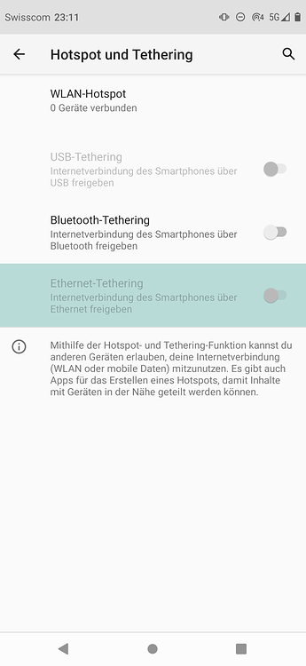 USB Tethering And Ethernet Tethering Is Not Available - The Products ...