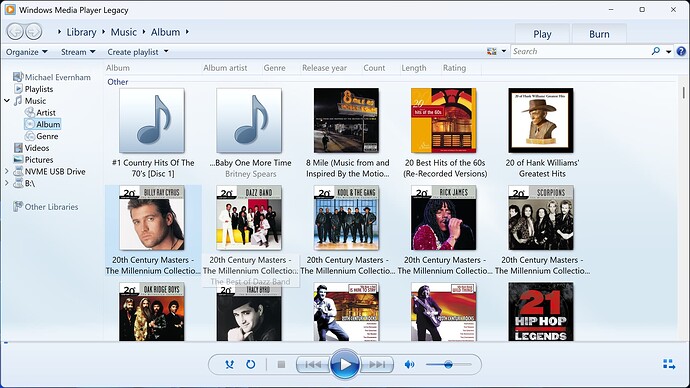 Windows Media Player Lagacy 01