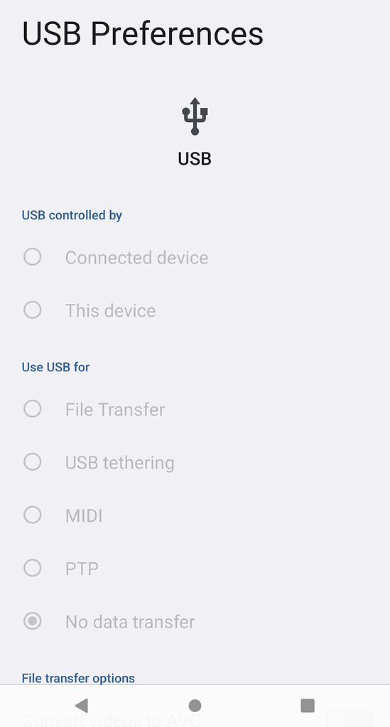 Transfer data from FP4 to computer with USB - how to enable USB data ...
