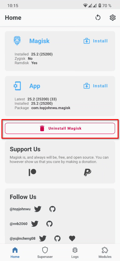 Install Magisk 25.2 on Latest NOX Emulator